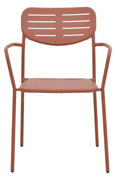 Scaun de gradina Stivuibil, Deraby, Terracotta, 45.5x56x83 cm
