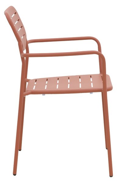 Scaun de gradina Stivuibil, Deraby, Terracotta, 45.5x56x83 cm