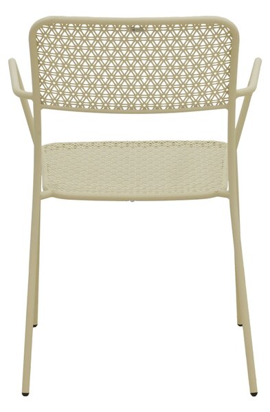 Scaun de gradina Stivuibil, Federal, Crem, 58x57x81.5 cm
