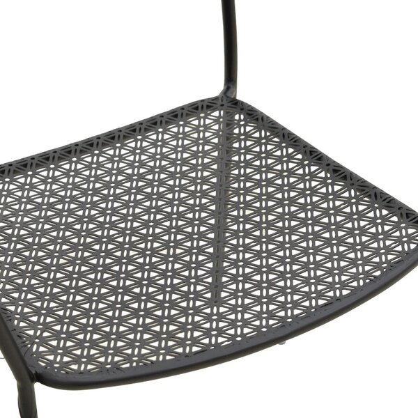 Scaun de gradina Stivuibil, Federal, Negru, 58x57x81.5 cm