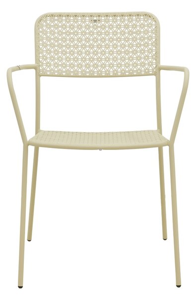 Scaun de gradina Stivuibil, Federal, Crem, 58x57x81.5 cm