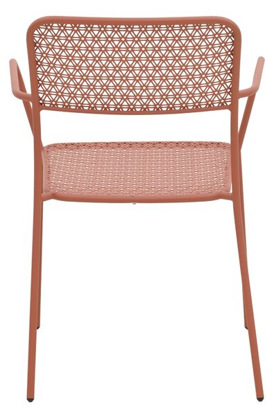 Scaun de gradina Stivuibil, Federal, Terracotta, 58x57x81.5 cm