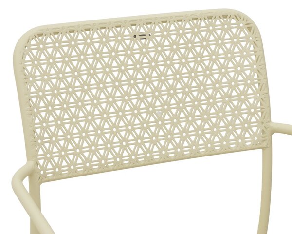 Scaun de gradina Stivuibil, Federal, Crem, 58x57x81.5 cm