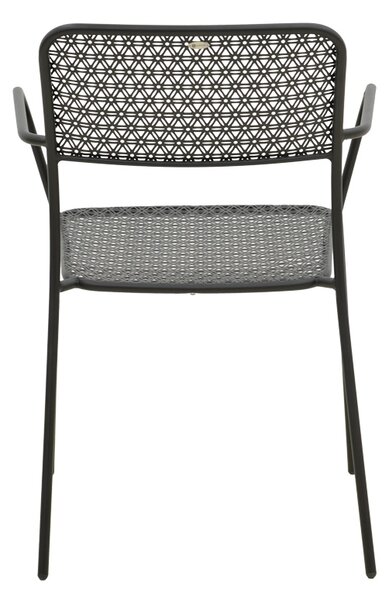 Scaun de gradina Stivuibil, Federal, Negru, 58x57x81.5 cm