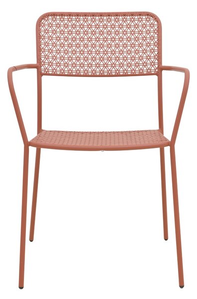 Scaun de gradina Stivuibil, Federal, Terracotta, 58x57x81.5 cm