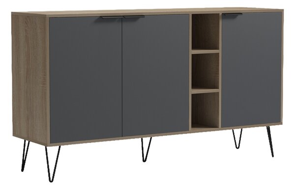 Comoda, Balain, Sonoma, 35.5x142x83 cm