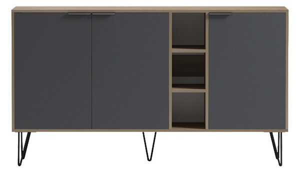 Comoda, Balain, Sonoma, 35.5x142x83 cm