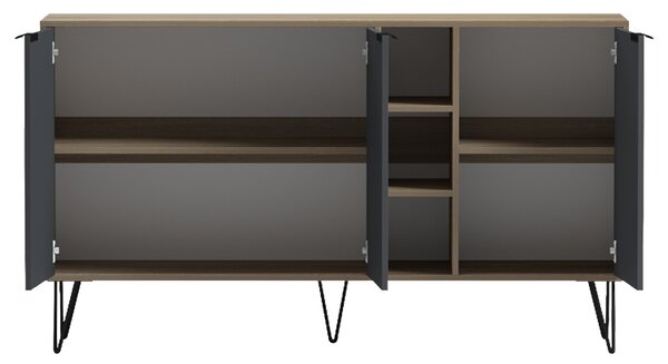 Comoda, Balain, Sonoma, 35.5x142x83 cm