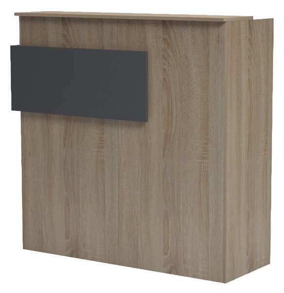 Receptie birou, Optima, Gri, 40x110x110 cm