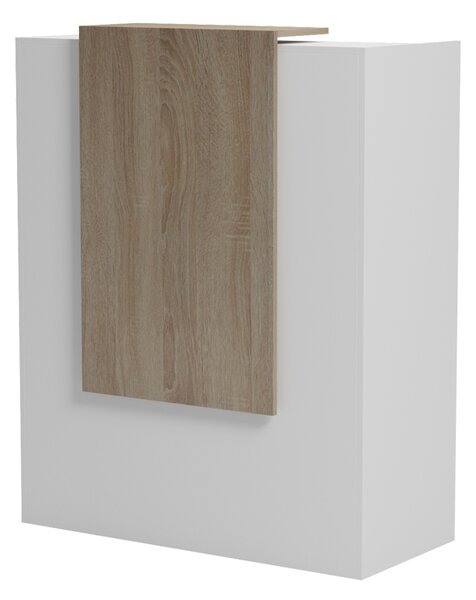 Receptie birou, Zowel, Alb, 40x90x110 cm