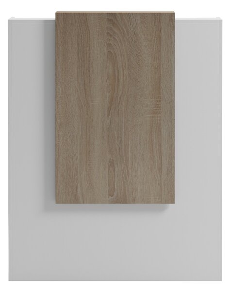 Receptie birou, Zowel, Alb, 40x90x110 cm