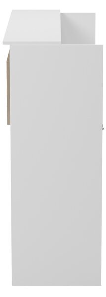 Receptie birou, Optima, Alb, 40x110x110 cm