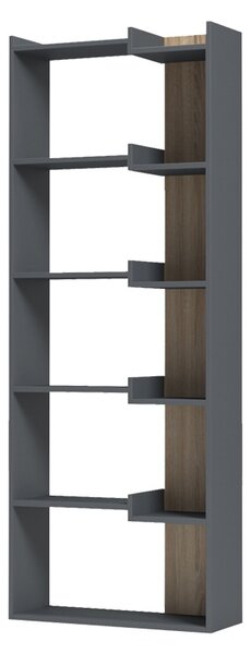 Biblioteca, Corpus, Antracit, 22x62x162 cm