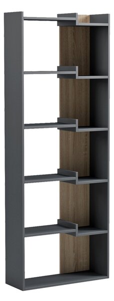 Biblioteca, Corpus, Antracit, 22x62x162 cm