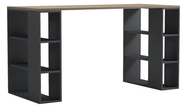Birou cu raft, Colmar, Sonoma, 60x140x75 cm