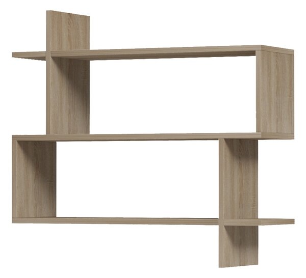 Raft de perete, Parallel, Stejar, 22x70x65.5 cm