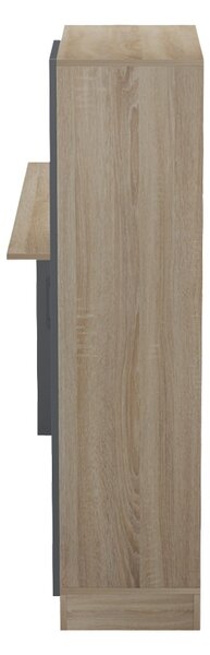 Birou cu biblioteca, Ofisio, Sonoma, 40x152.3x120 cm