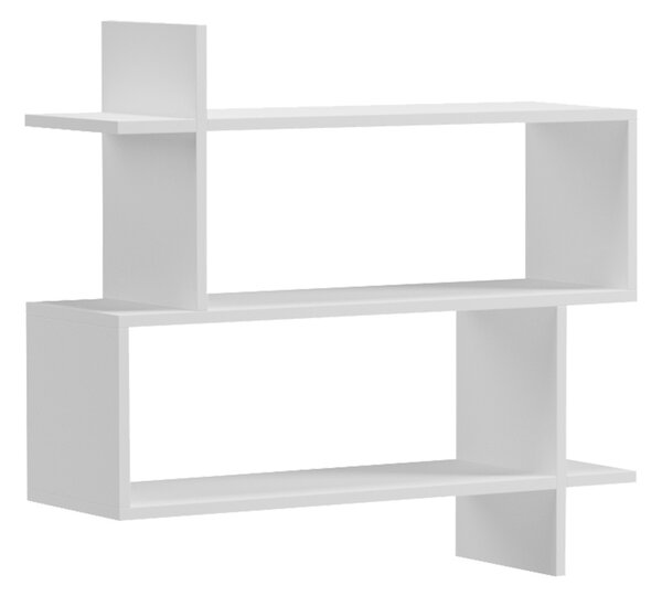 Raft de perete, Parallel, Alb, 22x70x65.5 cm