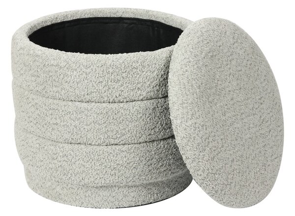 Taburet cu depozitare, Bettia, Mint, 41x41x38.5 cm