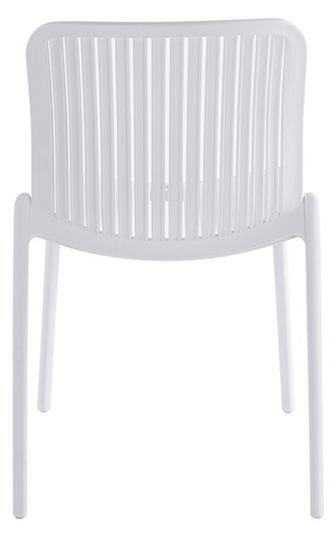 Scaun de gradina Stivuibil, Teragi, Alb, 43.5x58x82 cm