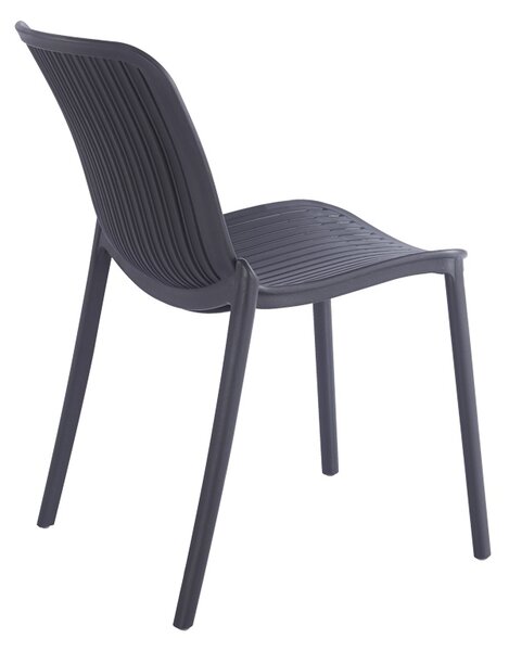 Scaun de gradina Stivuibil, Teragi, Antracit, 43.5x58x82 cm