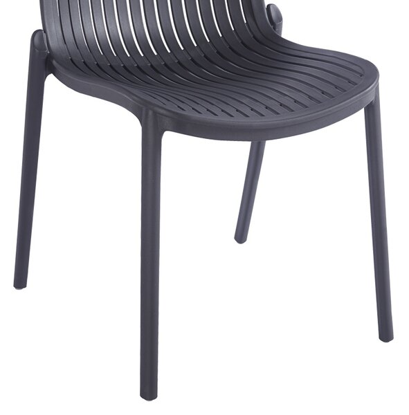 Scaun de gradina Stivuibil, Teragi, Antracit, 43.5x58x82 cm