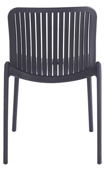 Scaun de gradina Stivuibil, Teragi, Antracit, 43.5x58x82 cm