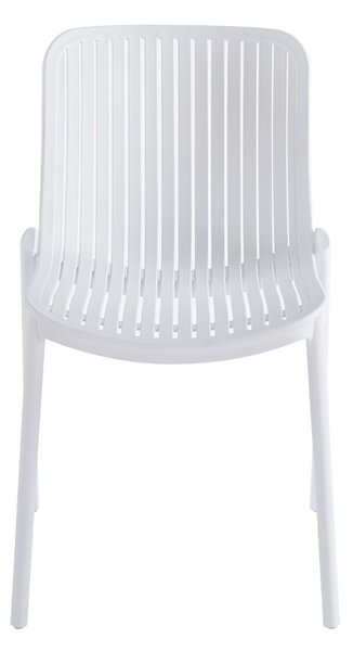 Scaun de gradina Stivuibil, Teragi, Alb, 43.5x58x82 cm
