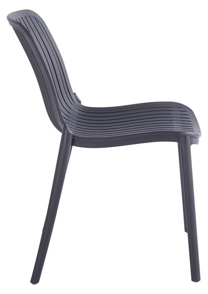 Scaun de gradina Stivuibil, Teragi, Antracit, 43.5x58x82 cm