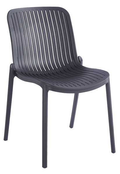 Scaun de gradina Stivuibil, Teragi, Antracit, 43.5x58x82 cm