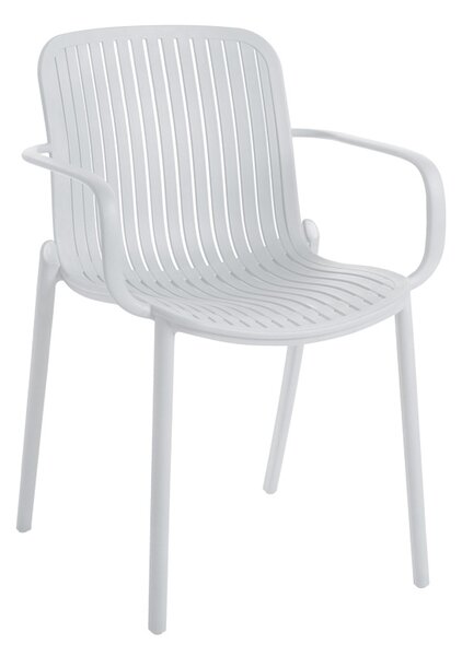 Scaun de gradina Stivuibil, Teragi, Alb, 57x59x82 cm