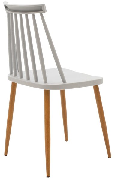 Scaun, Aurora, Gri, 49.5x42x77 cm