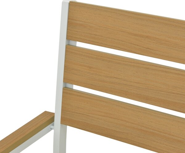 Scaun de gradina Stivuibil, Breze, Alb, 60x57.5x88 cm