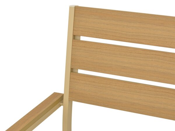 Scaun de gradina stivuibil, Breze, Natural, 60x57.5x88 cm