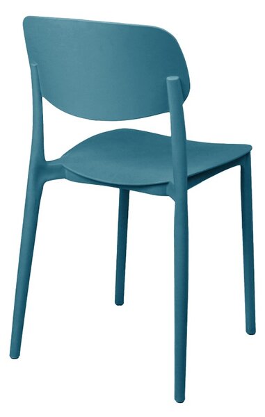 Scaun de gradina Stivuibil, Berdian, Albastru, 49x38x79 cm