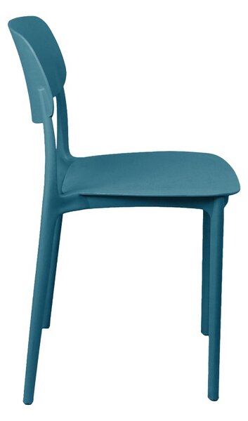 Scaun de gradina Stivuibil, Berdian, Albastru, 49x38x79 cm