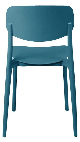 Scaun de gradina Stivuibil, Berdian, Albastru, 49x38x79 cm
