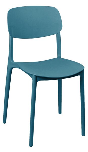 Scaun de gradina Stivuibil, Berdian, Albastru, 49x38x79 cm