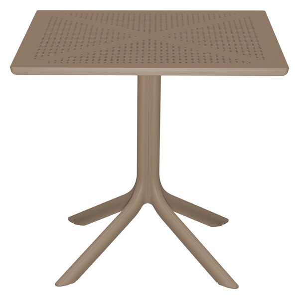 Set 3 buc. mobilier dining Zoi Groovy, Cappuccino, 80x80x74 cm