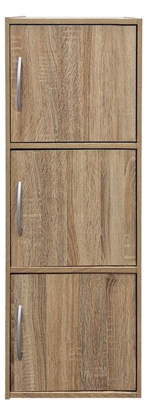 Dulap cu 3 usi, Soline, Stejar, 34.5x40x90.5 cm