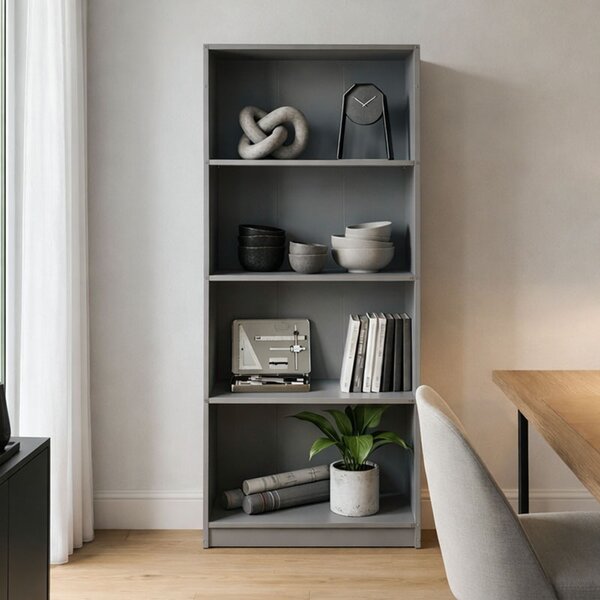 Biblioteca, Kendy, Antracit, 30x60x167 cm