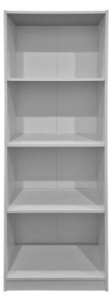 Biblioteca, Kendy, Alb, 30x60x167 cm