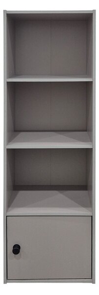 Biblioteca, Lenobia, Gri, 24x30.5x95 cm