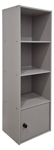 Biblioteca, Lenobia, Gri, 24x30.5x95 cm
