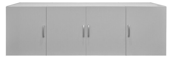Dulap cu 3 usi, Alvia, Alb, 51x200x60 cm