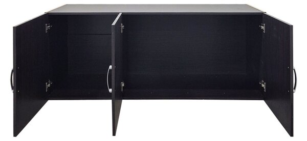 Dulap cu 3 usi, Alvia, Wenge, 51x150x60 cm