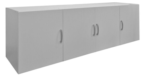 Dulap cu 3 usi, Alvia, Alb, 51x200x60 cm