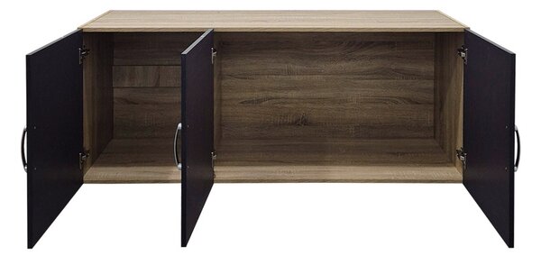 Dulap cu 3 usi, Alvia, Antracit, 51x150x60 cm