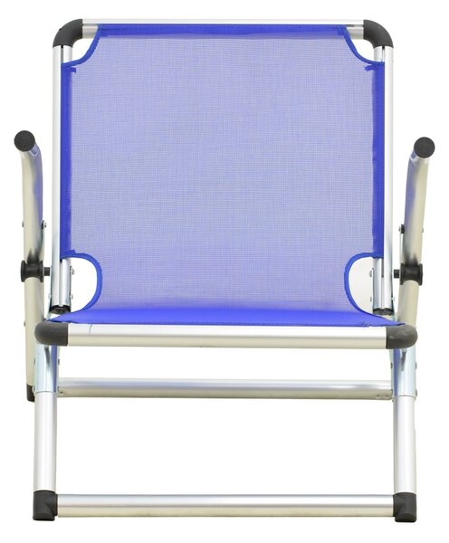 Scaun de plaja, Plazo, Albastru, 70x55x59 cm