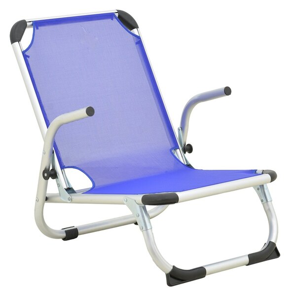 Scaun de plaja cu Spatar Inalt, Playa, Albastru, 72x54x63 cm